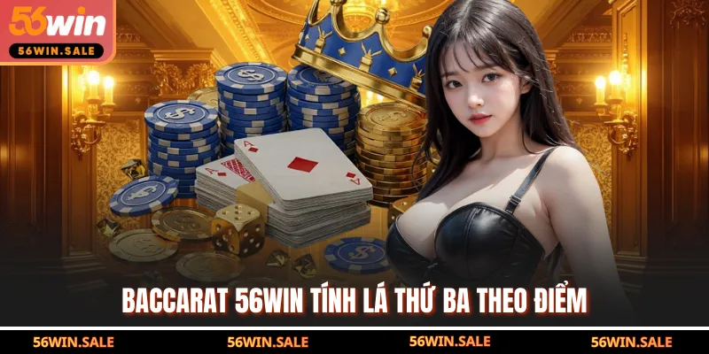 Baccarat 56WIN tính lá thứ ba theo điểm